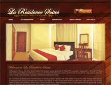 Tablet Screenshot of laresidence-suites.com